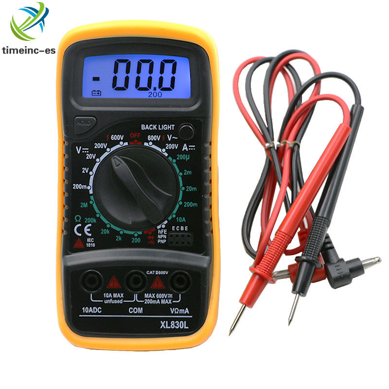 Digital LCD Multimeter XL-830L Voltmeter Ammeter AC//DC//OHM Volt Current Tester