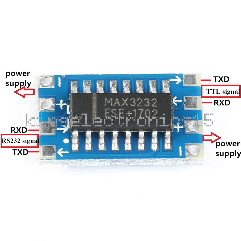 13x RS232-TTL MAX3232 Converter Adapter Serial Port Board IC Level Shifter