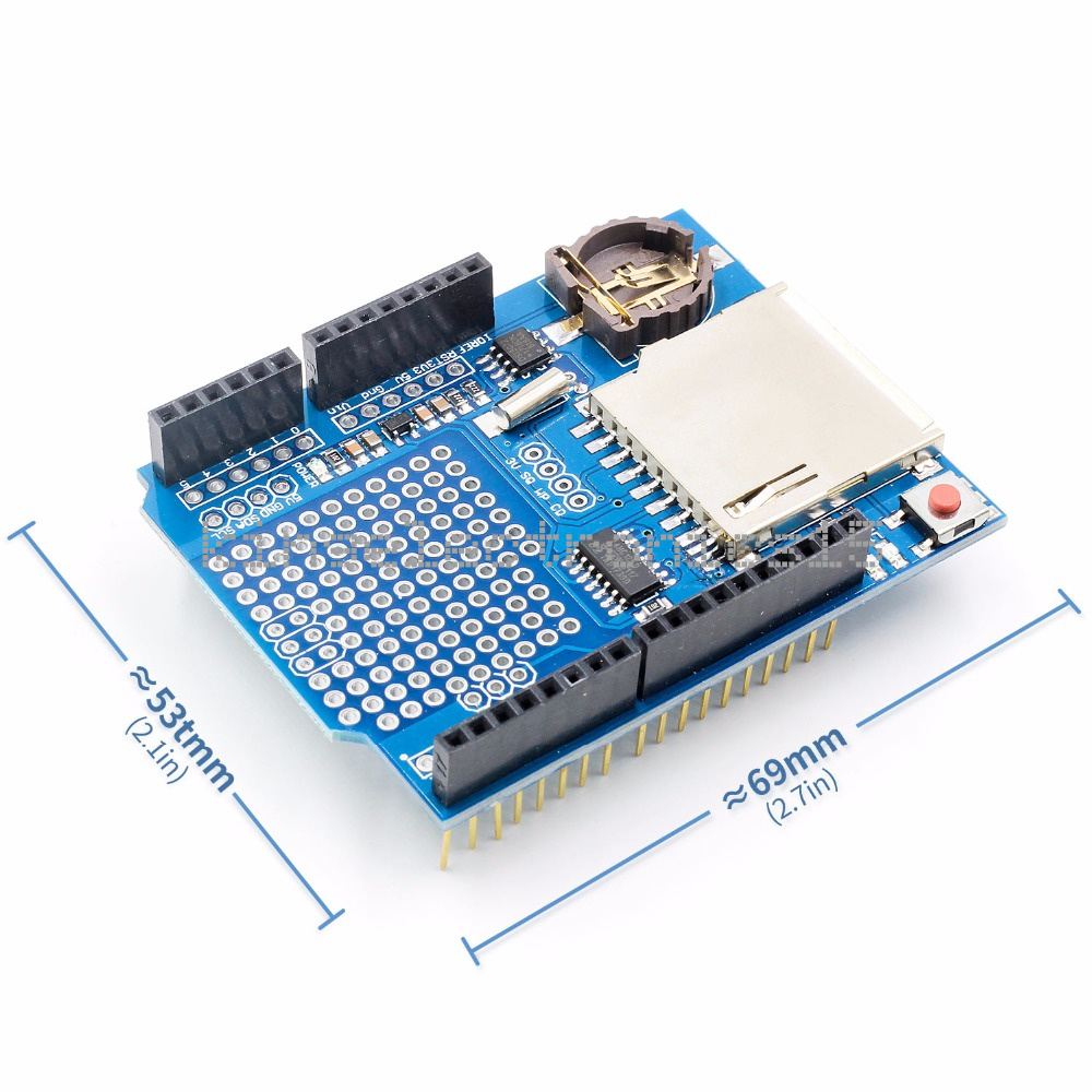 5PCS Data Logger Module Logging Data Recorder Shield for Arduino UNO SD Card