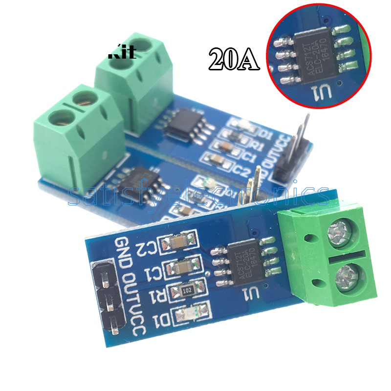 2pcs 20A range Current Sensor Module ACS712 NEW