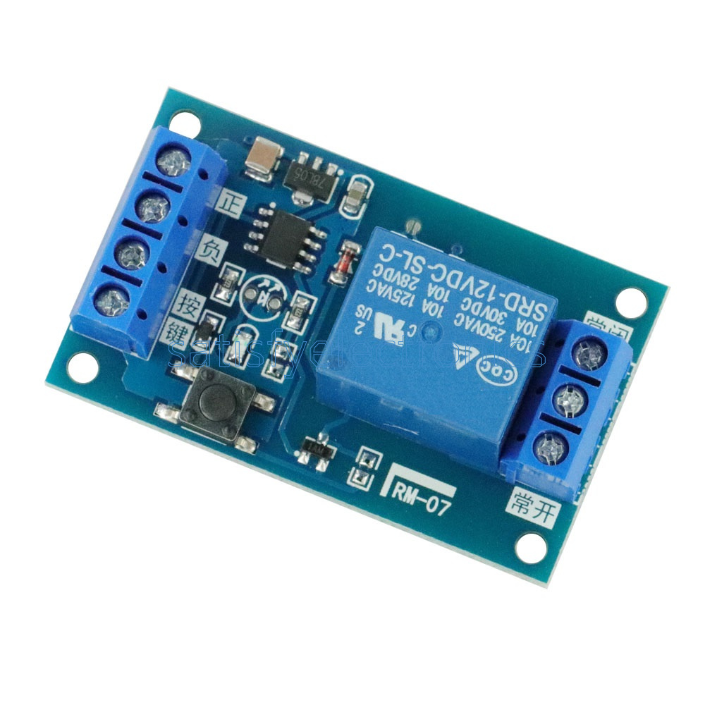 12V Bistable Bond Relay Car Stop Start SelfLocking Modification Switch