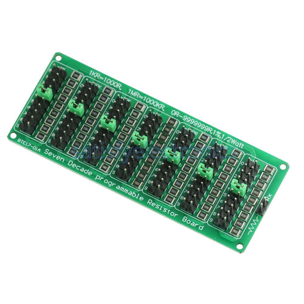 Seven Decade 1R 9999999R Programmable Resistor Board Step 1R 1/% 1//2 Tsn