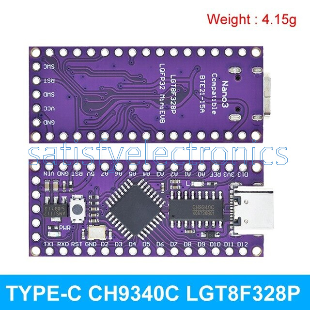 Arduino Nano Shield MiniEVB TYPE-C MICRO USB Compatible ATMEGA328