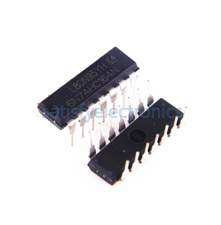 20PCS SN74HC164N 74HC164 IC 8-BIT SHIFT REGISTER DIP 14 Parallel-Out New