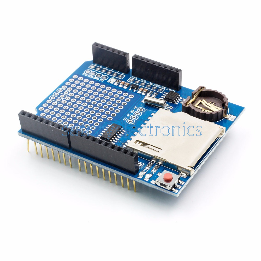 2PCS Data Logger DS1307 Logging Data Recorder Shield for Arduino UNO SD Card