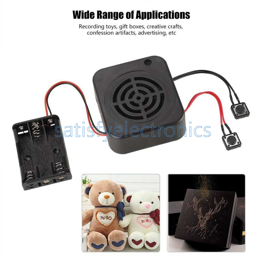 Voice recording outlet stuffed animal