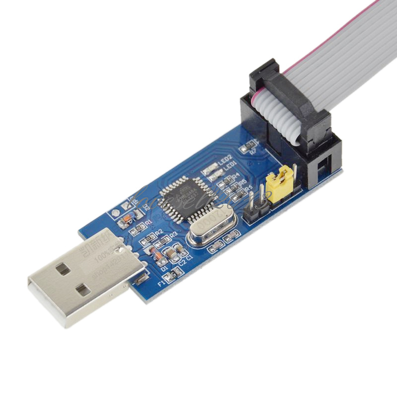 USBASP USBISP AVR Programmateur adaptateur 10 broches Câble USB ATMEGA 8 ATMEGA 128 Arduino