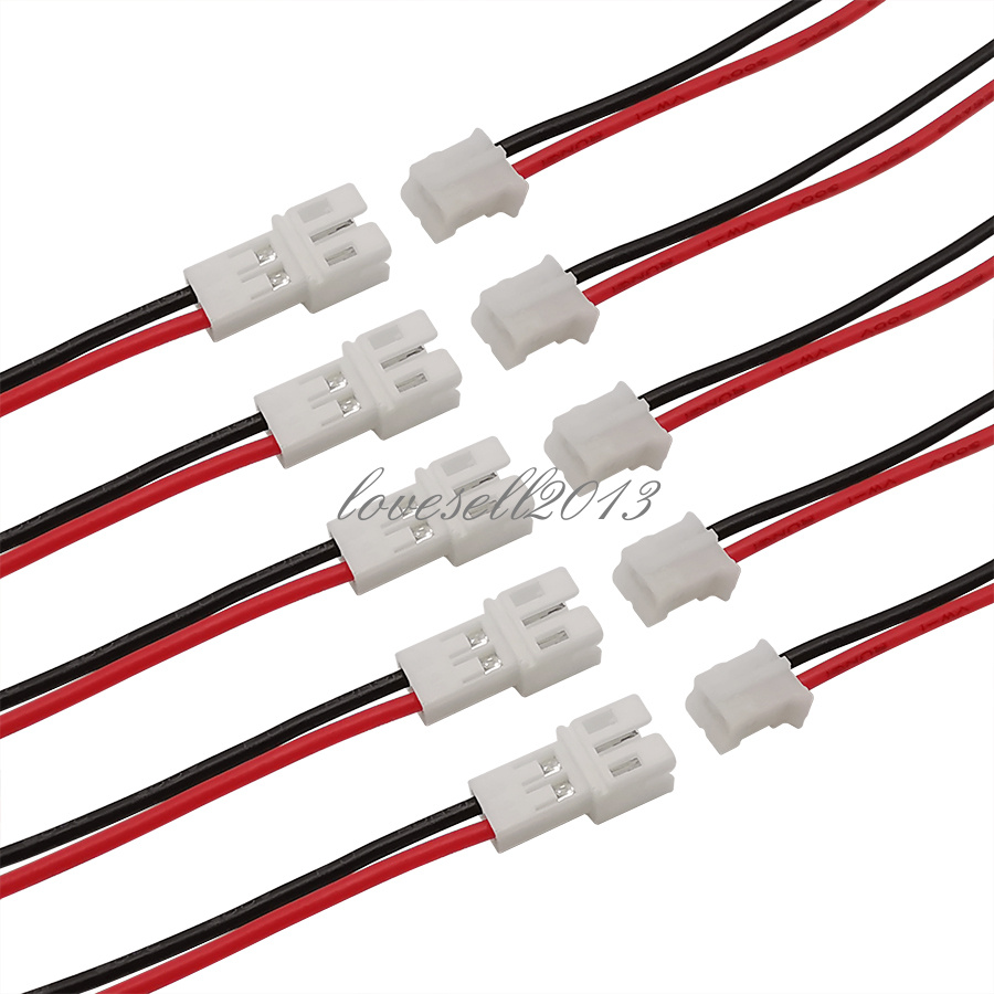 JST PH 2.0 2 Pin 20CM Male Female Cable Connector Micro JST PH 2P