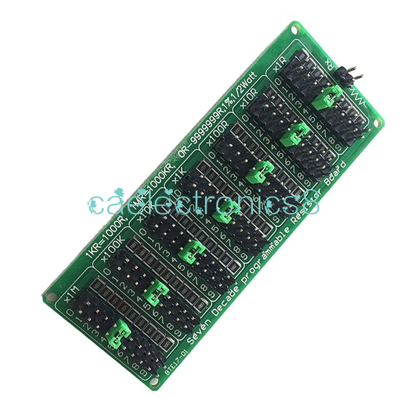 Seven Decade 1R 9999999R Programmable Resistor Board Step 1R 1/% 1//2 Tsn
