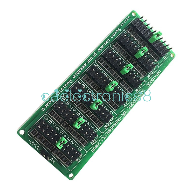 1R 9999999R Seven Decade Programmable Resistor Board Step 1R 1 1/2