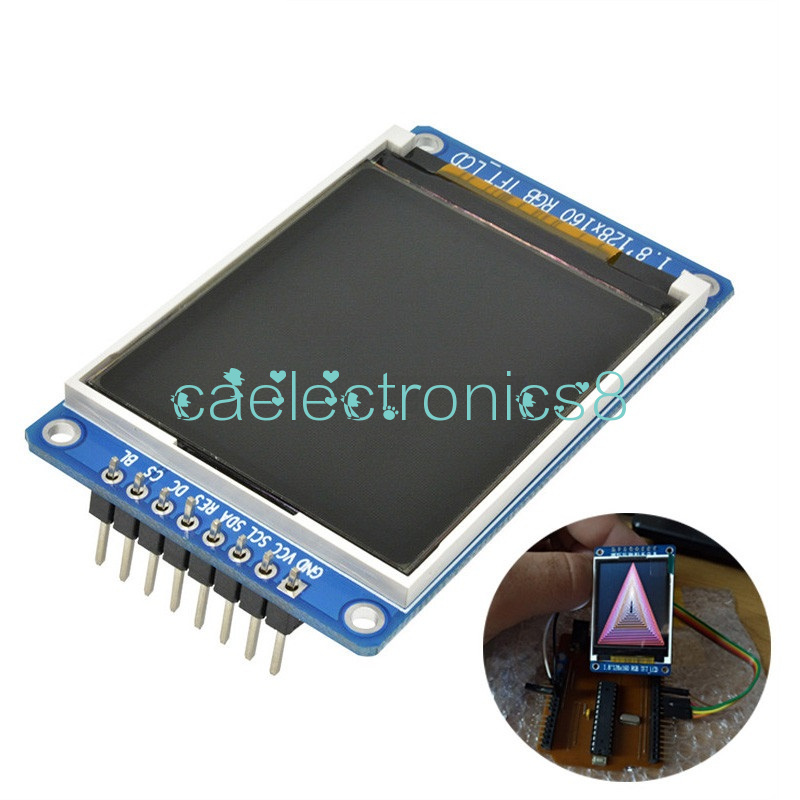 1.77 inch 1.8 TFT Color Display Module Breakout SPI ST7735S for Arduino UNO LCD