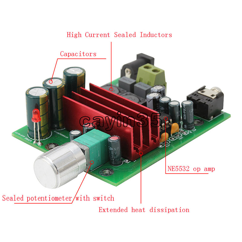 TPA3116D2 Subwoofer Digital Power Amplifier 100W AMP Board Audio Module