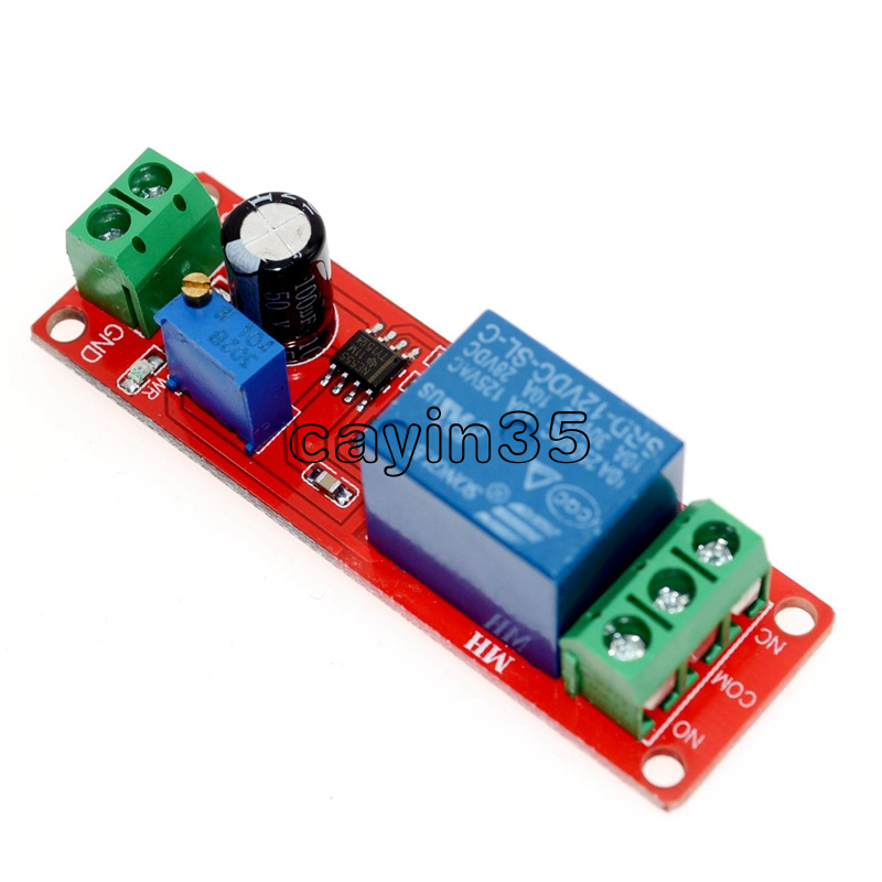 DC 12V Delay Relay Shield NE555 Timer Switch Module 0 to 10 Second Adjustable UK