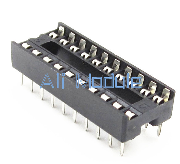 20PCS 14pin DIP IC Socket Adaptor Solder Type Socket Pitch Dual Wipe Contact