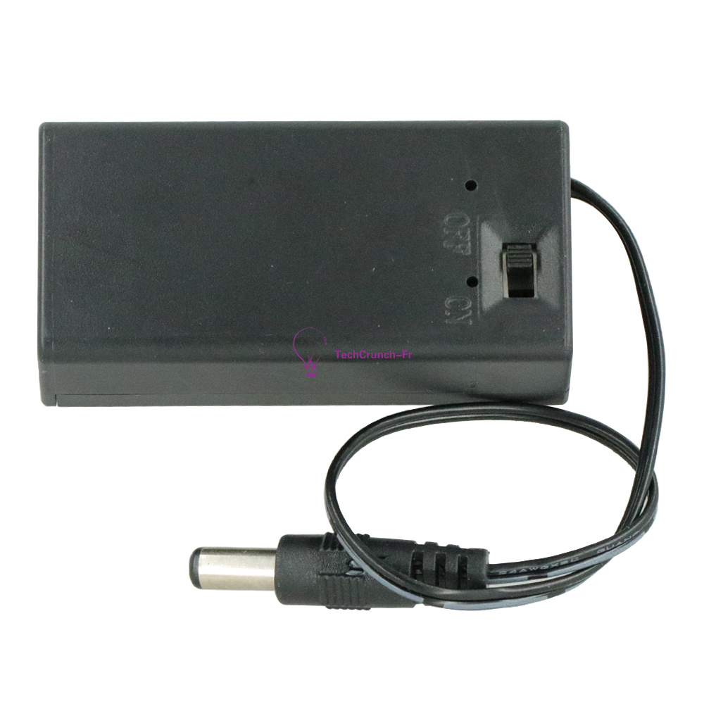 2PCS 9 V PP3 Batterie Titulaire boîte étui Wire Lead ON//OFF Switch Housse DC 2.1 mm Plug
