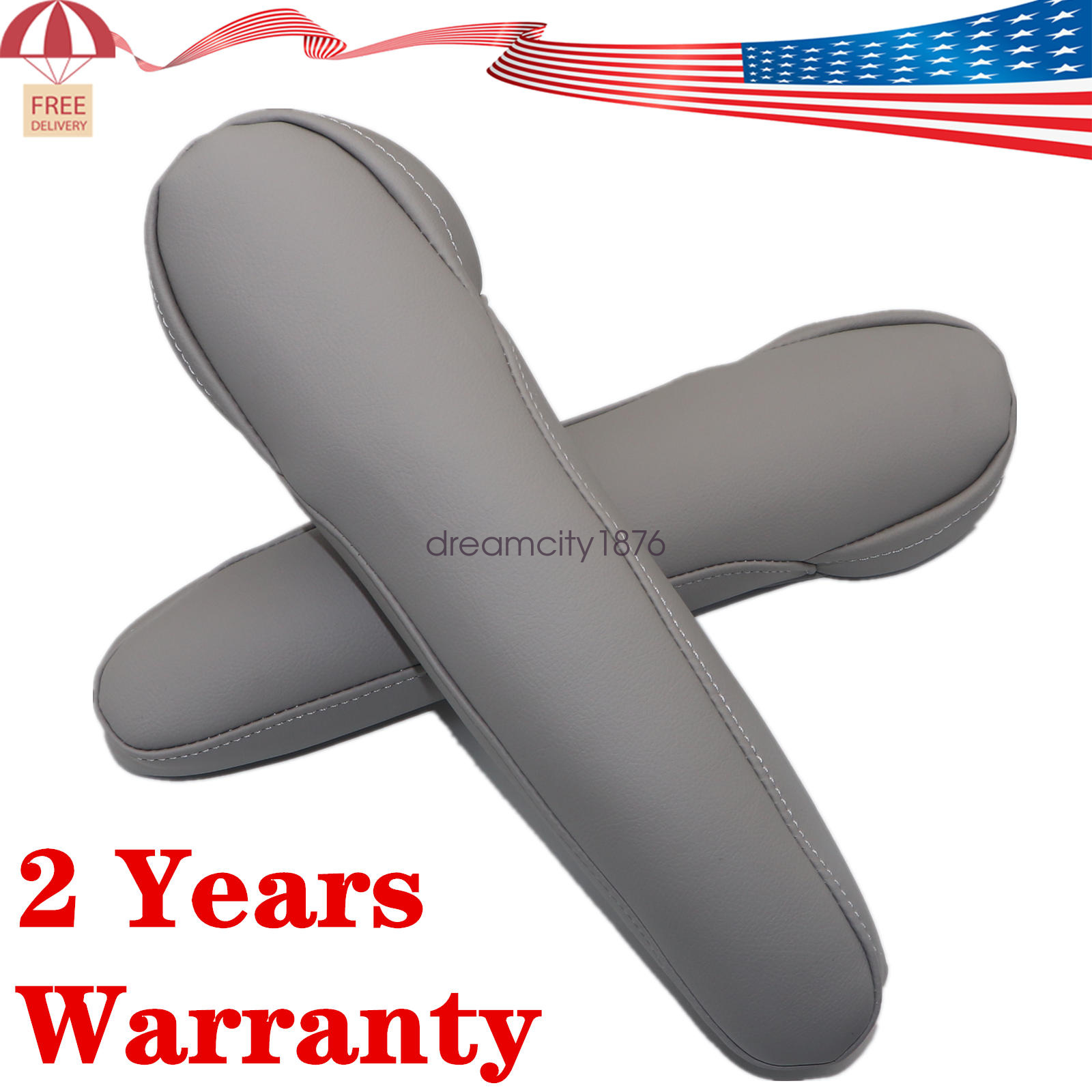 Details About New Fit For Honda Odyssey 2007 2009 Leather Front Seat Armrest Cover Gray
