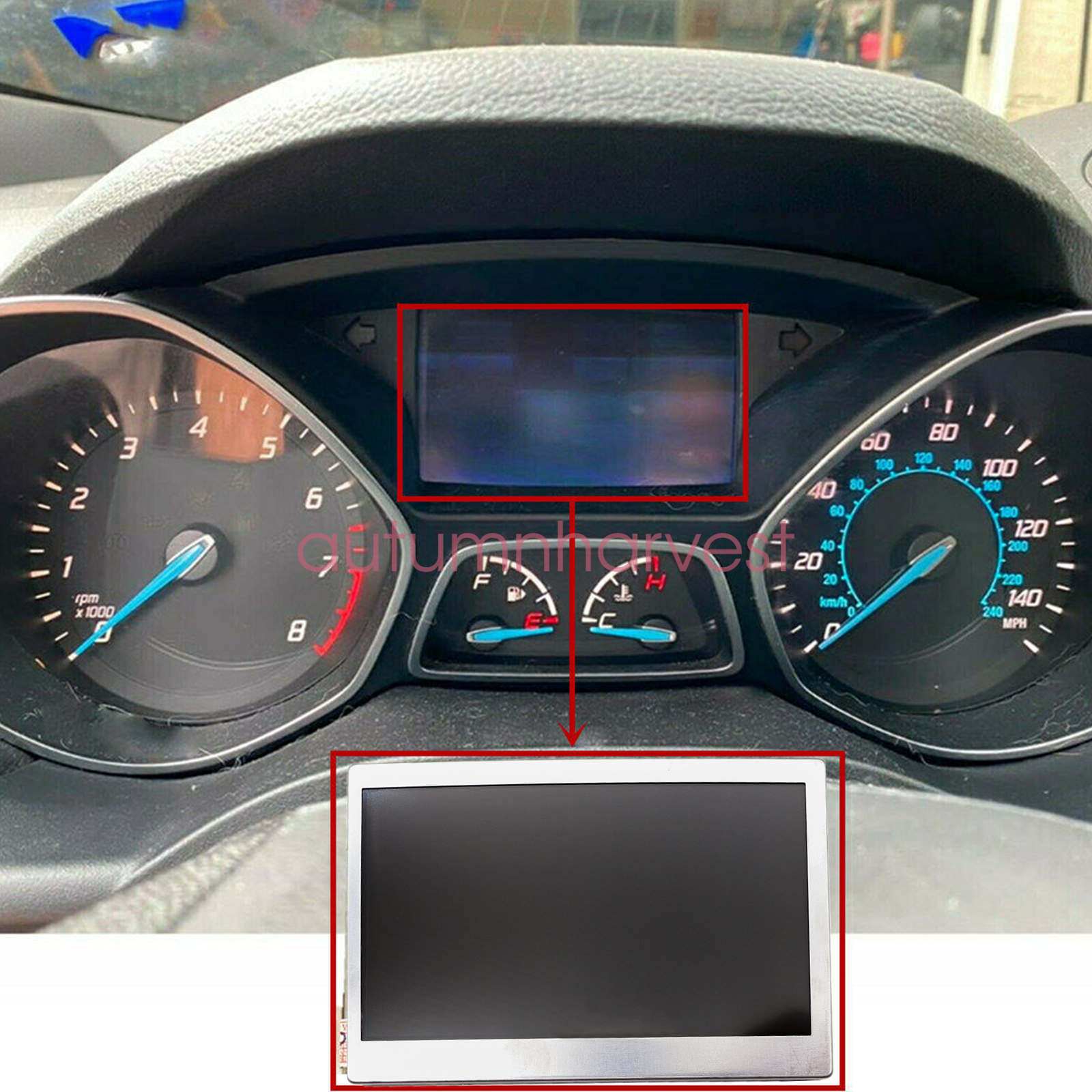 LCD Display Color Screen For 1316 Ford Focus Escape Speedometer