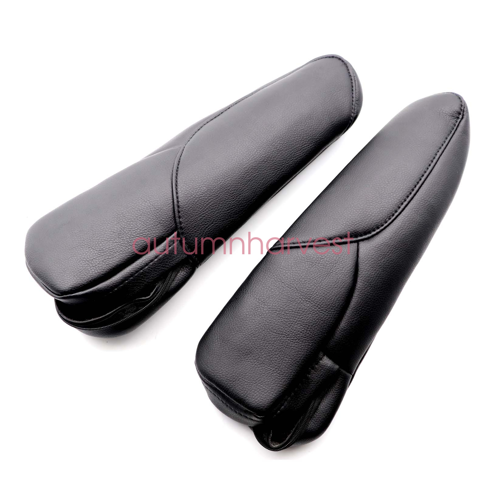 Leather Front Seat Armrest Cover fit for Honda CRV CRV 20072009 Black