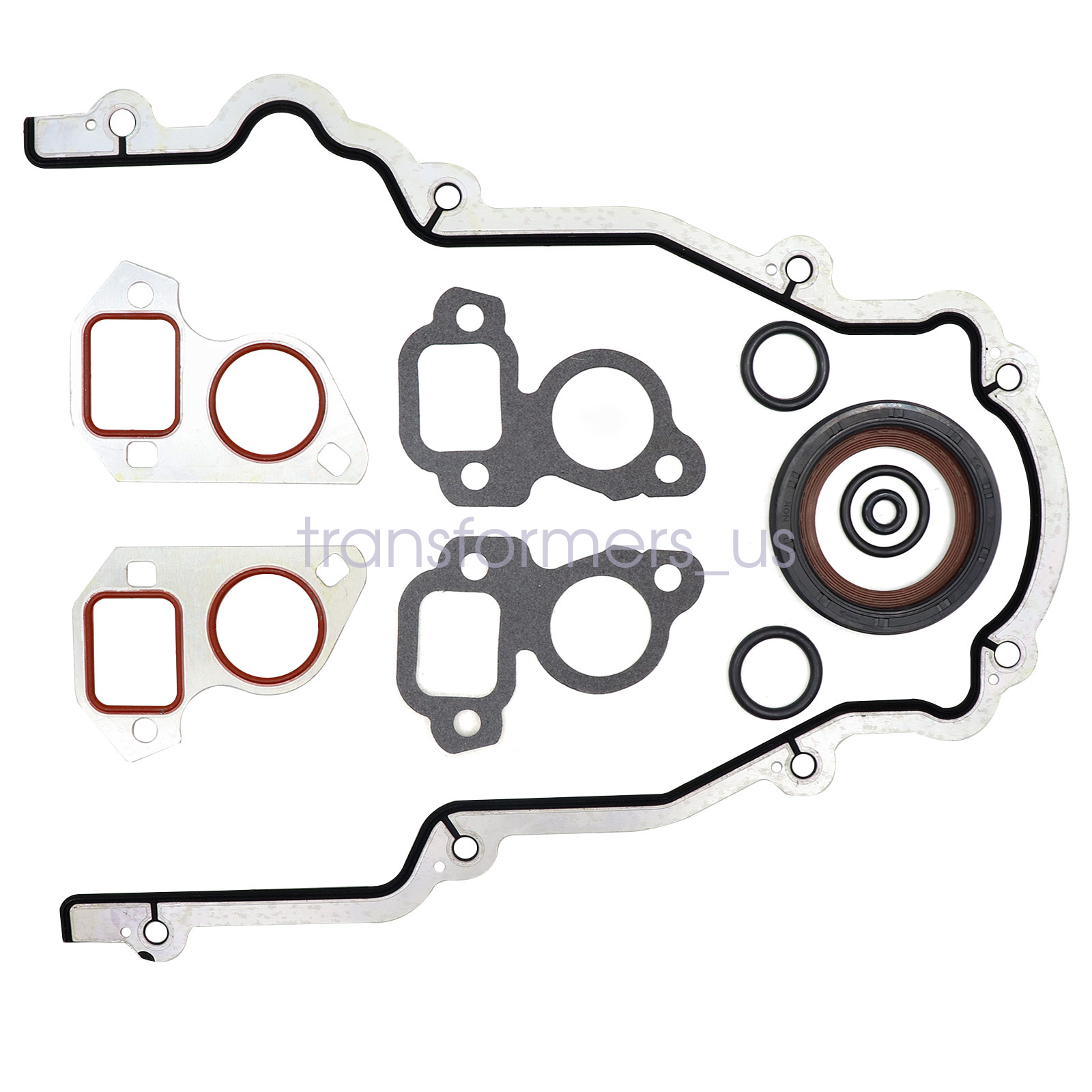 New Rear Cover Plate Gasket & Rear Main Seal For GM LS1 