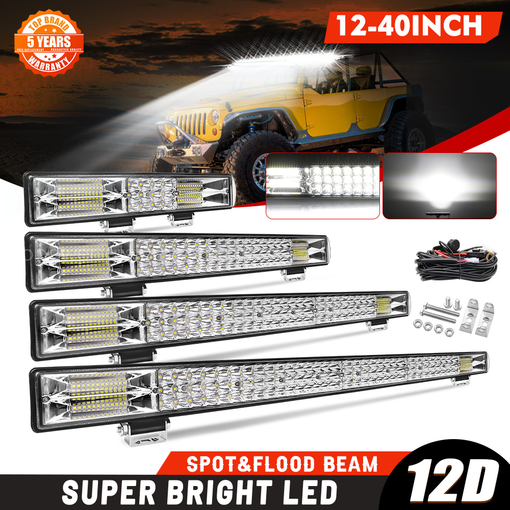 Newest design barra led 4x4 modular kit 500w car offroad led light bar for  off road trucks utv atv