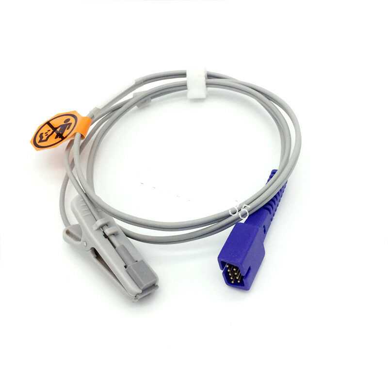 9Pin Compatible Nellcor Oximax Adult Ear Clip Spo2 Sensor Oximeter