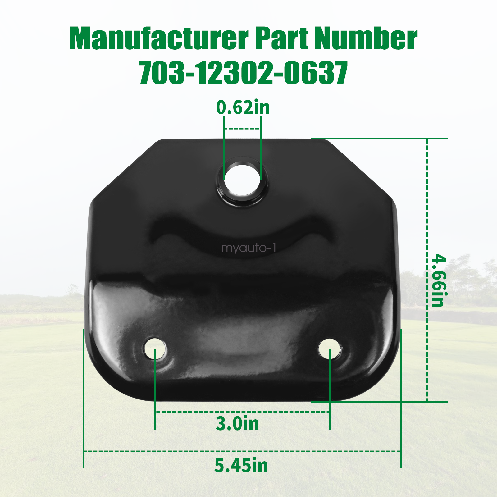 703-12302-0637 Hitch Plate Fits CUB CADET Ultima ZT1 42 46 50 54