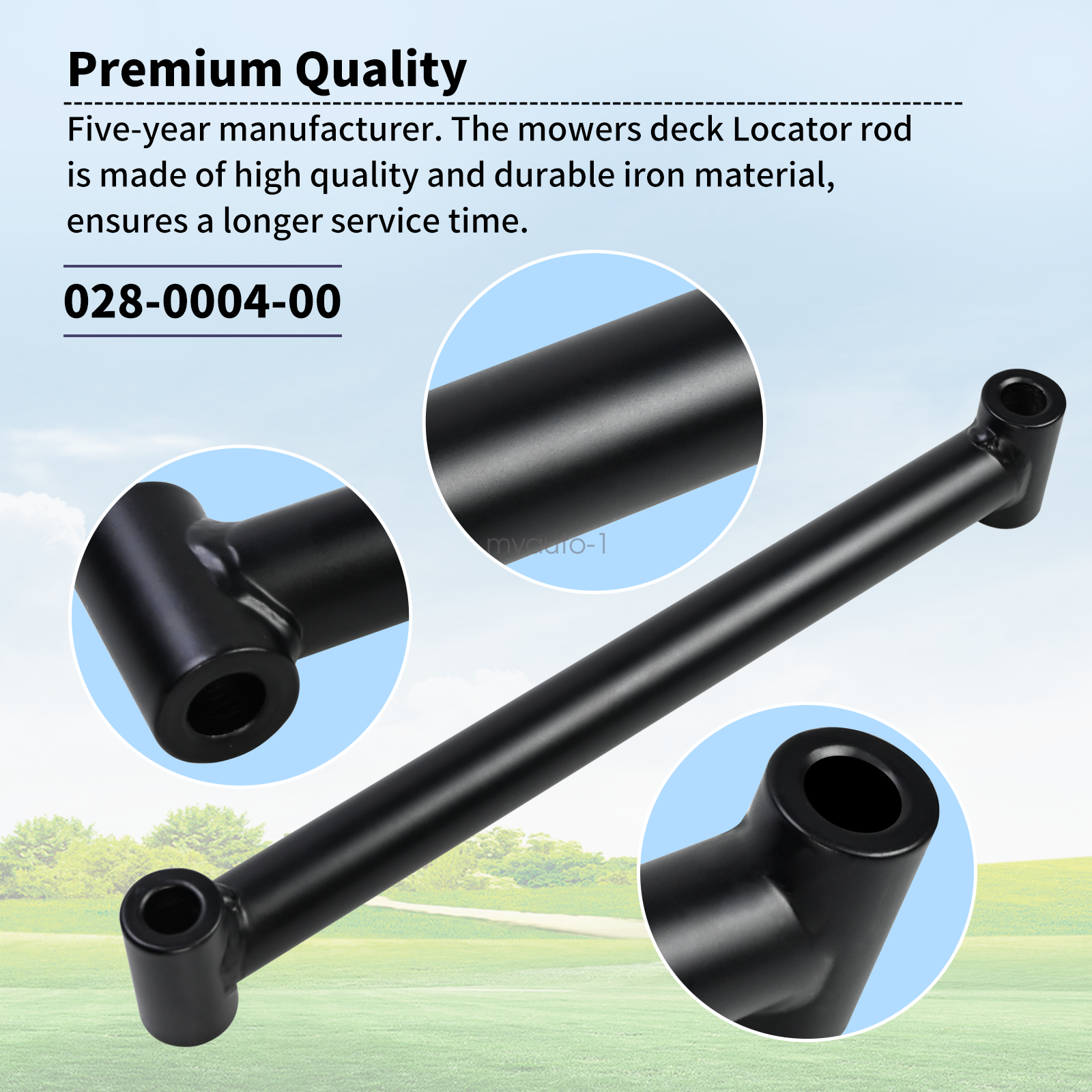 アーロン27594 Deck Locator Bar for Bad Boy ZT Elite 2017 - 2021 Mower Deck