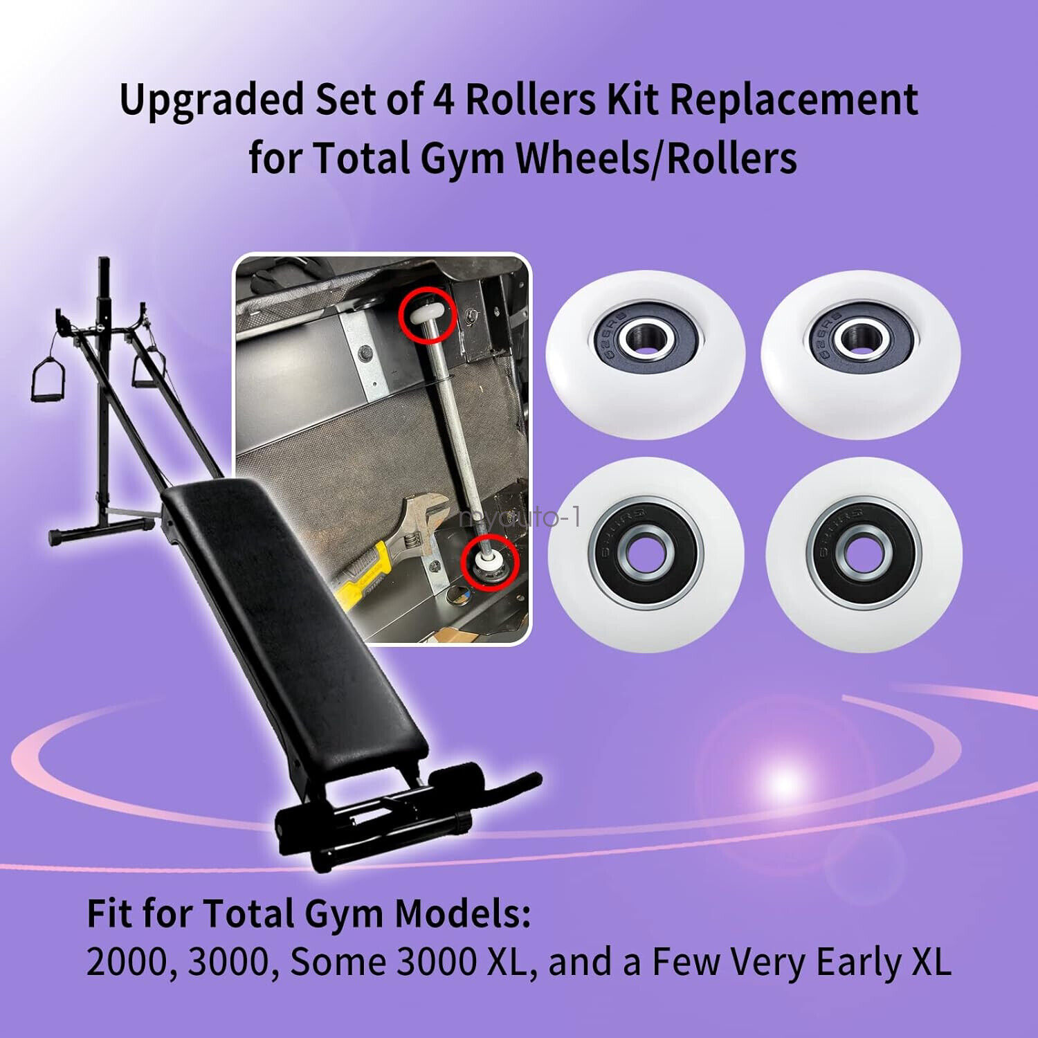 Total gym 2000 discount wheels