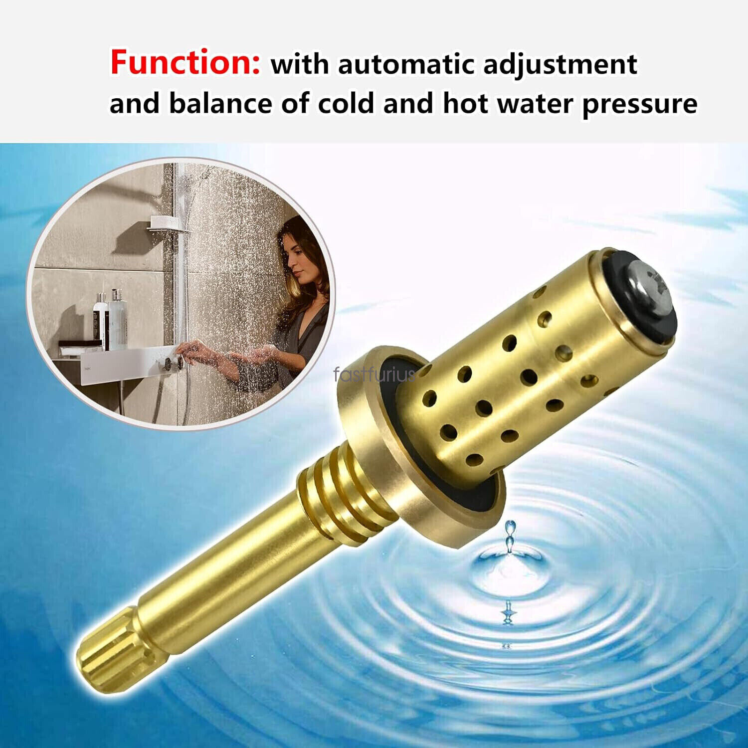 Cold Cap Shower Valve Repair Kit - TA-4 \u0026 TA-10 \u0026 T-12A Parts For Temptrol Shower  Valves Temptrol Shower Valve Assembly Kit Brass, image size:1500x1500