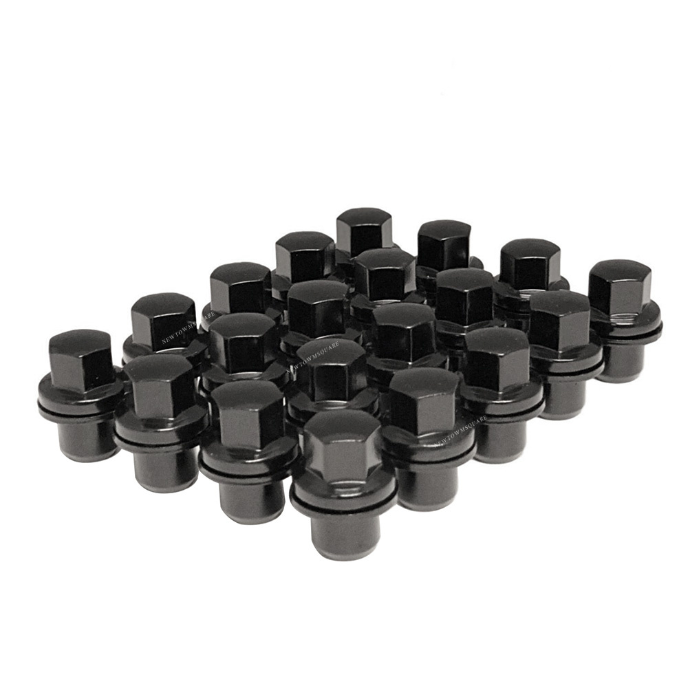 20PCS Black Lug Nuts 14x1.5 for Land Range Rover Sport HSE LR3 LR4 LR2