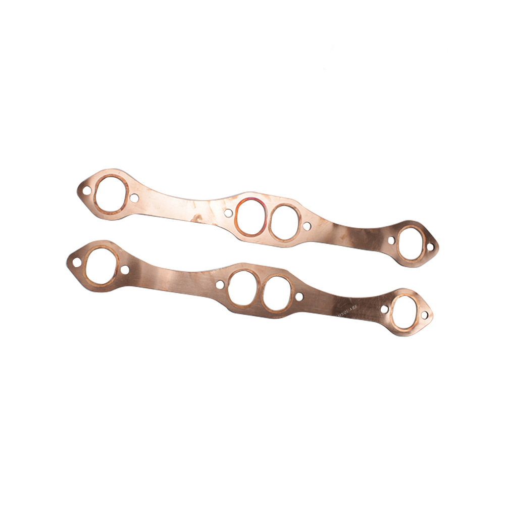 SBC Oval Port Copper Header Exhaust Gaskets SB fit for Chevy 327 305