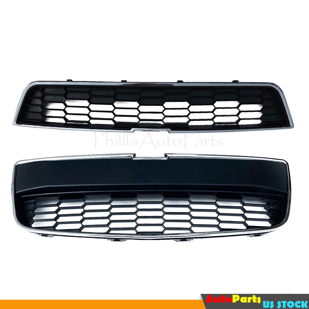 Qty2 Front Bumper Upper Lower Grille fit for Chevrolet Sonic 2013 2014 ...