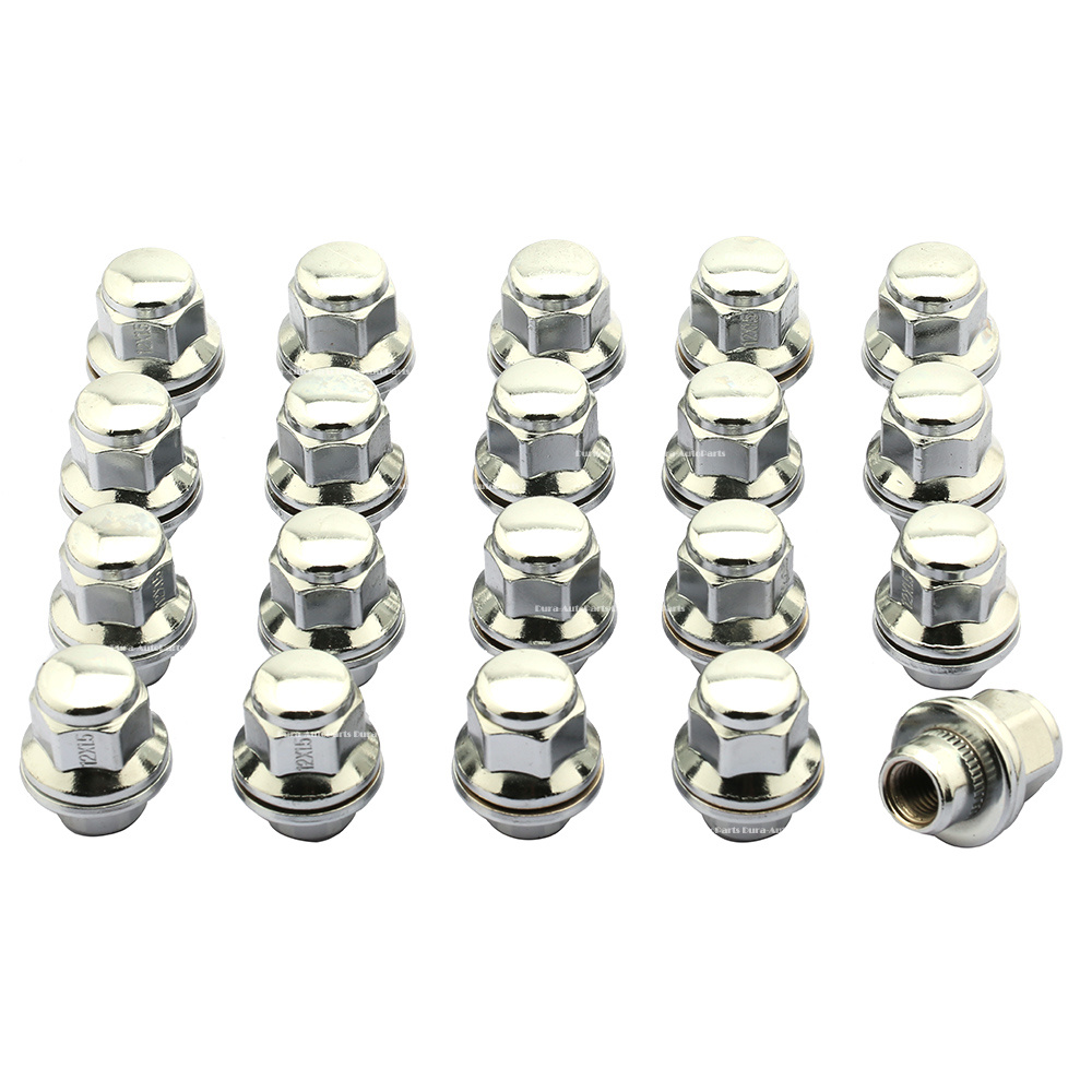 Set of 20 Mag Lug Nuts w/ Washer Wheels Chrome Fits Scion tC tC Toyota ...