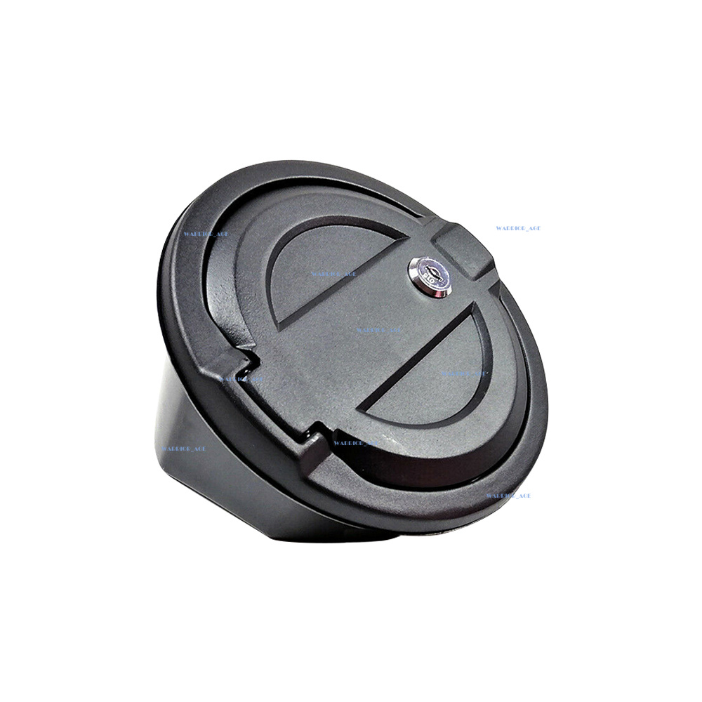 Locking Fuel Door Black Gas Tank Cap Cover & Key For 20182020 Jeep