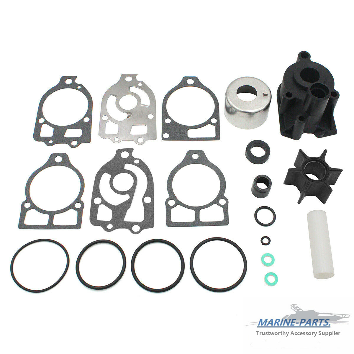 46-96148A8 Replacement Mercruiser Alpha One Gen 1 Water Pump Impeller Kit With Housing C 456116 - Foto 3