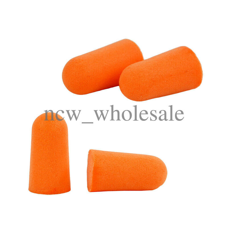 200 Ear Plugs Lot Bulk, soft Orange foam sleep travel noise shooting