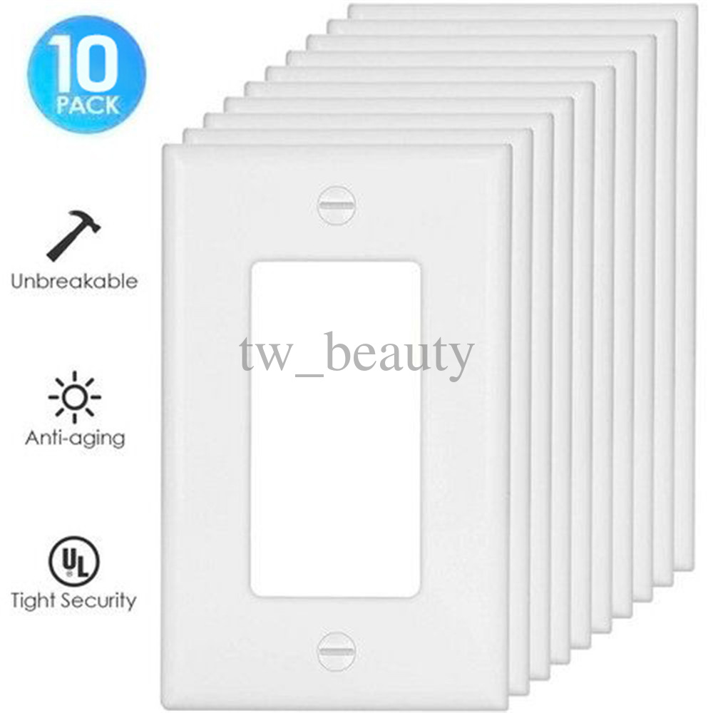 10 X Pro Duplex Night Angel Light Sensor LED Plug Cover Wall Outlet Coverplate