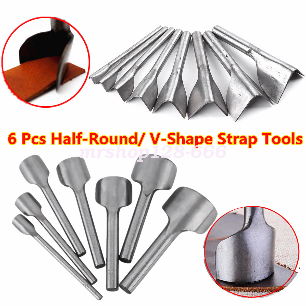 Details About Diy Leather Craft Tools Half Round V Cutter Punch Strap Belt Wallet End 15 40mm