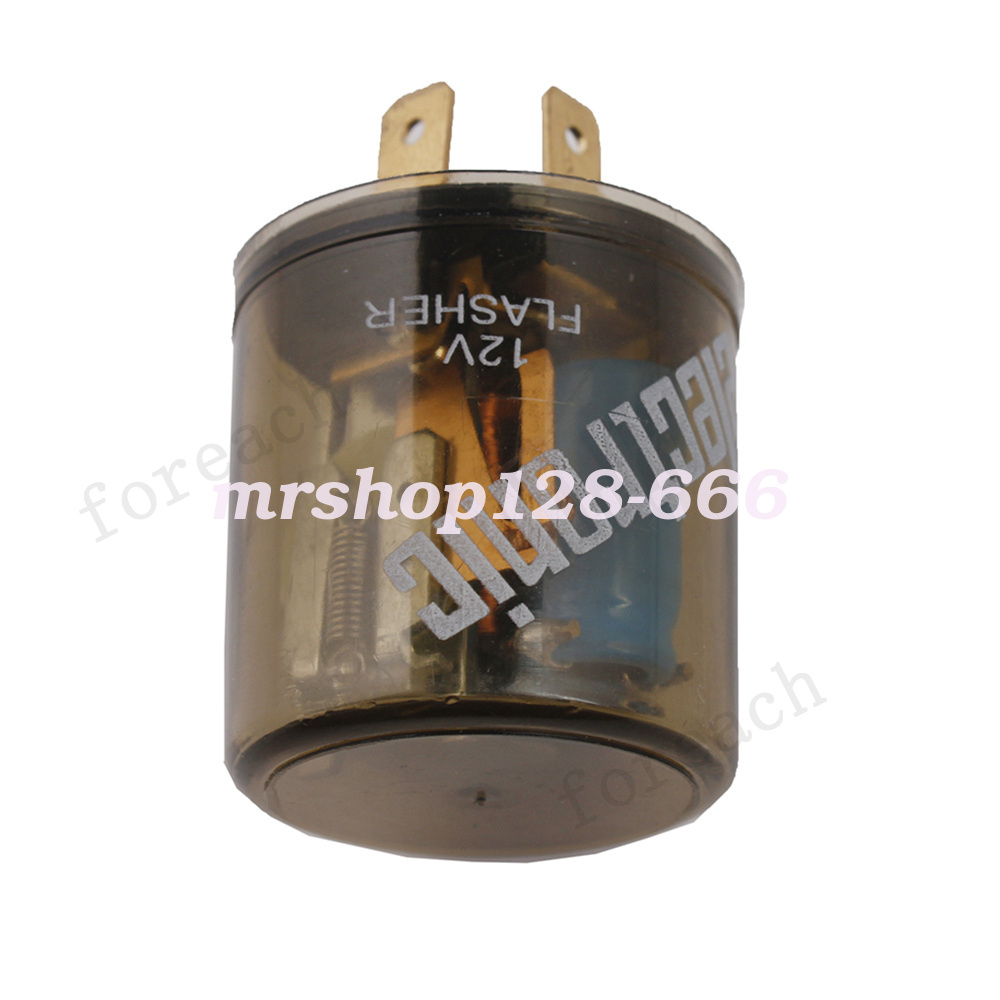 3-PIN 12V 25A Upgraded Electronic Turn Signal Flasher Blinker LED 2 Prong Round