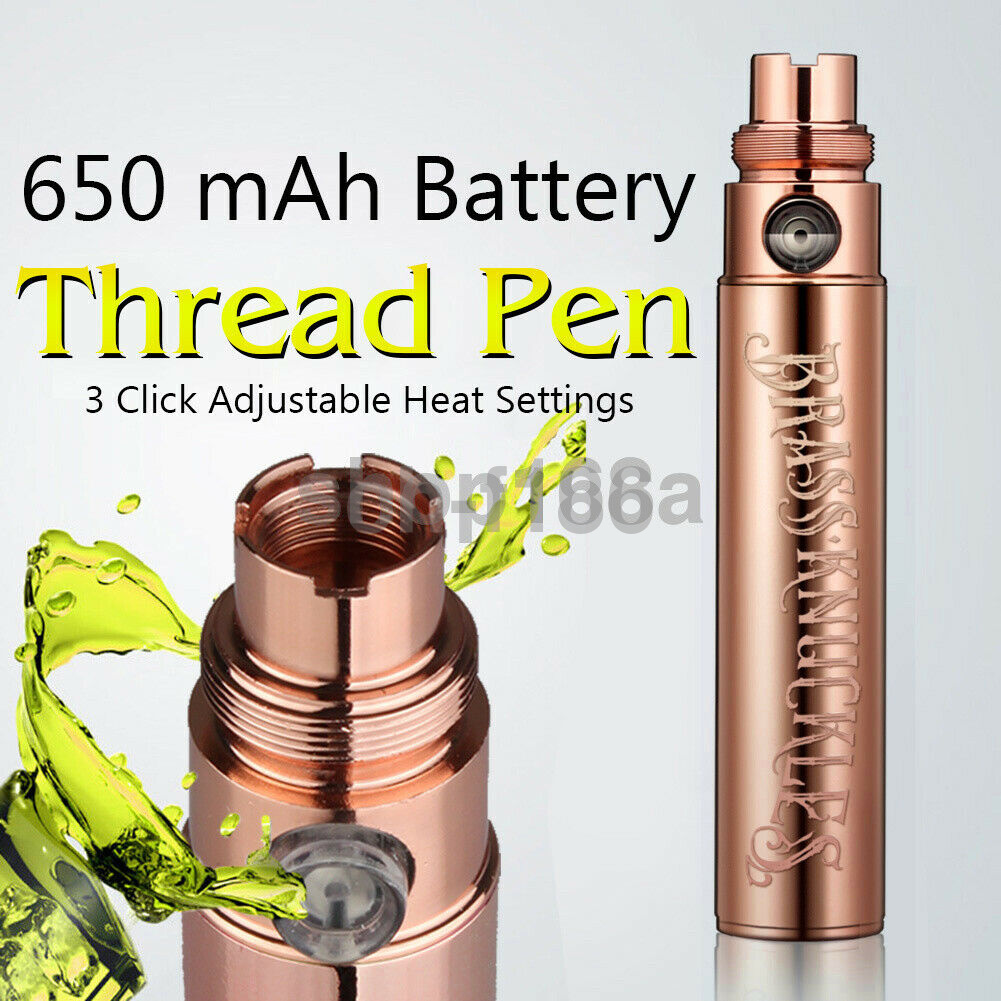 Brass Knuckles 2019 Gold Finish 650 mAh Battery 510 Thread Pen With USB
