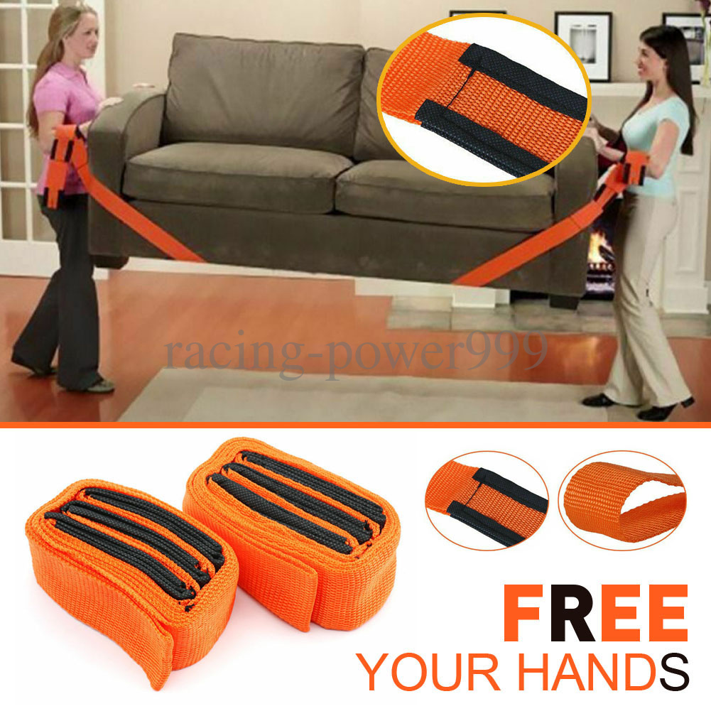 Heavy Duty Lifting Moving Straps Harnesses Furniture Cargo Movers Aid