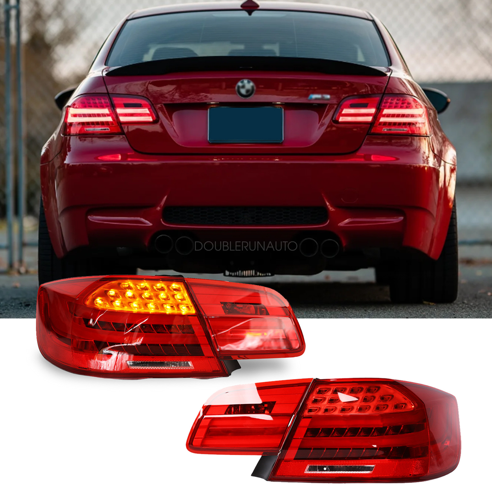 LED Tail Lights Rear Lamps Set For BMW 3 Series E92 Coupe