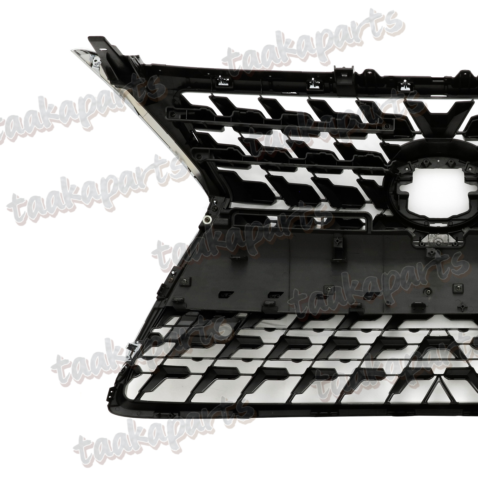 Front Bumper Grille Grill Black W/Chrome Trim For 2014-2022 LEXUS