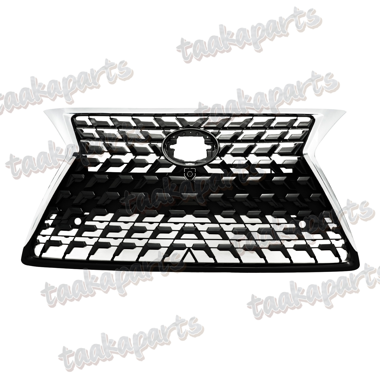 Front Bumper Grille Grill Black W/Chrome Trim For 2014-2022 LEXUS