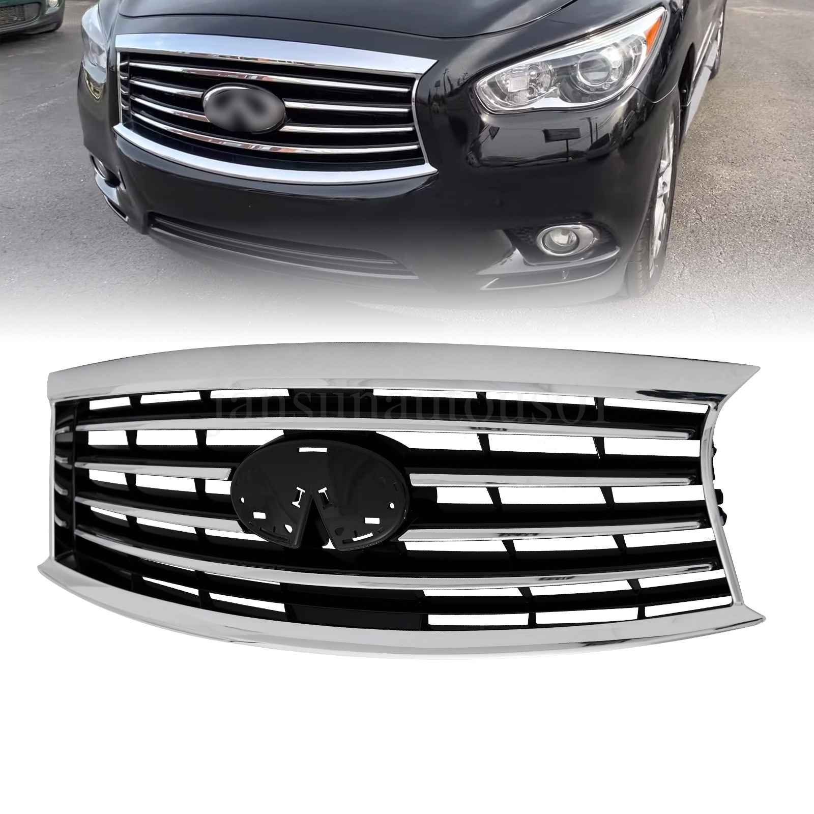 Fit 2013 2014 2015 Infiniti JX35 QX60 Chrome Grille Grill
