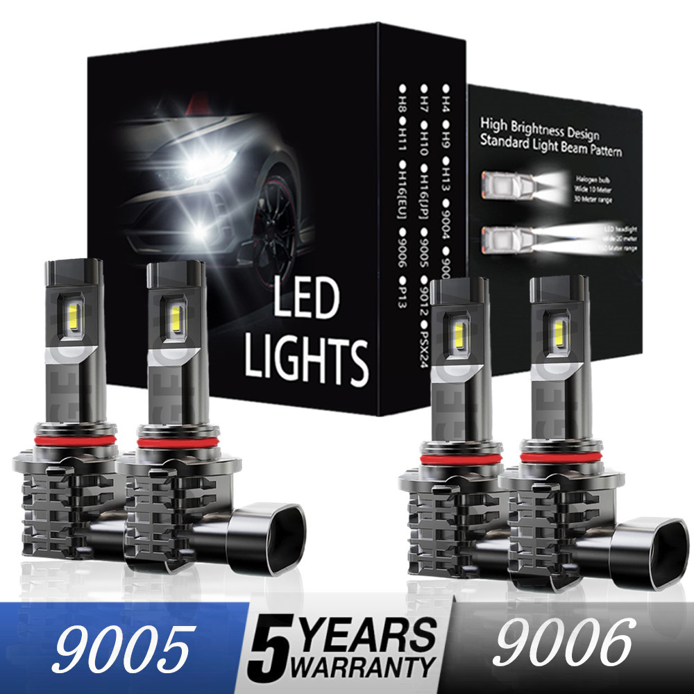 Led Headlight 6500K Bulbs For Chevy Silverado 1999-2006 - 9005/HB3