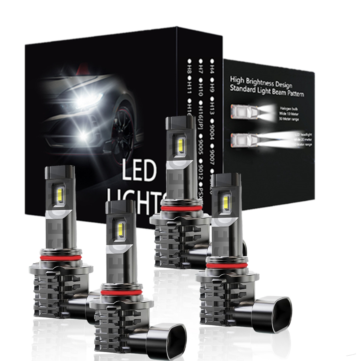 For Nissan 300ZX 2+2 Coupe 1990-1996 LED Headlight High Low