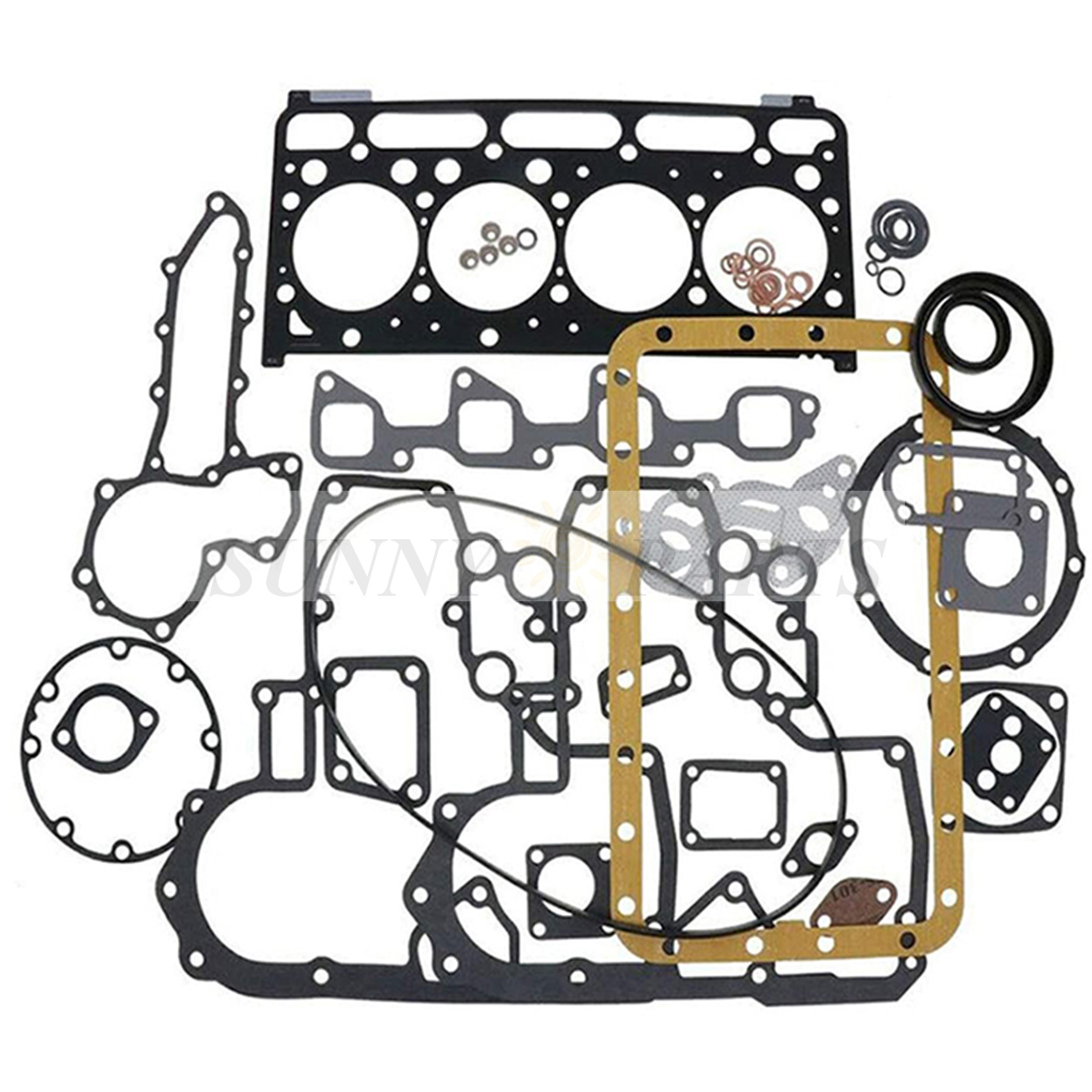 Full Gasket Set (Upper, Lower and Head Gasket) fits Kubota