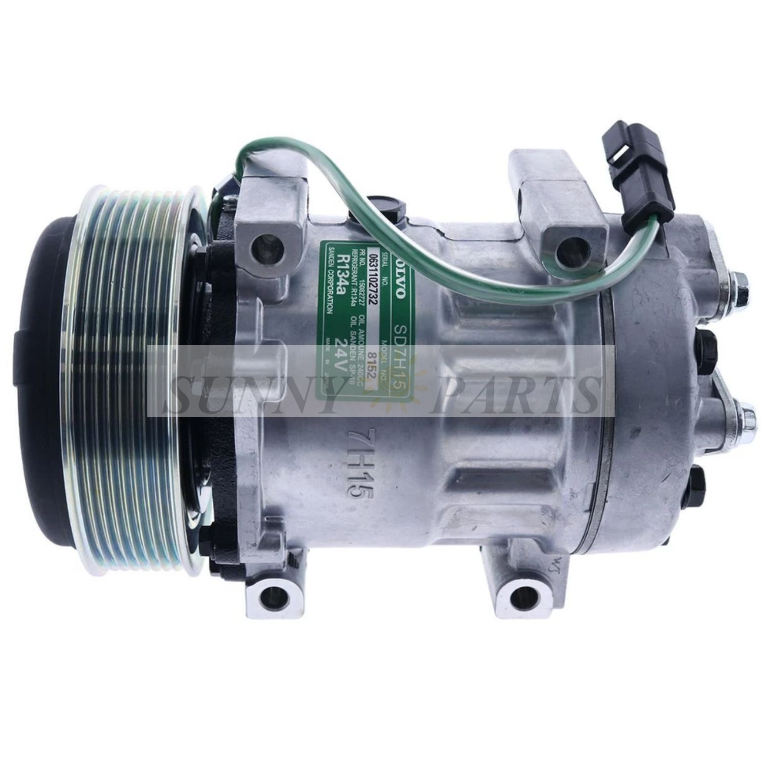 ねこ EVJ23727 VOE15082727 15082727 A/C Compressor fits Volvo Excavator EC330C