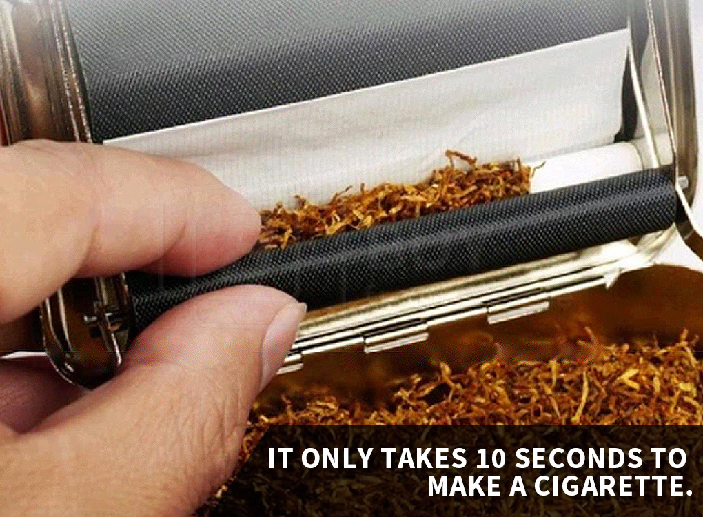 Metal Automatic Cigarette Tobacco Roller Roll Rolling Machine Box Case